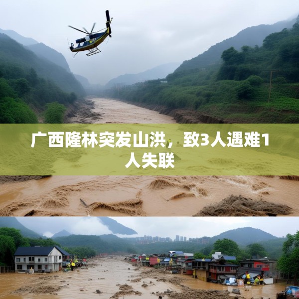 广西隆林突发山洪，致3人遇难1人失联