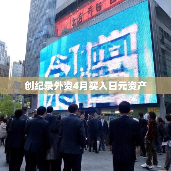 创纪录外资4月买入日元资产