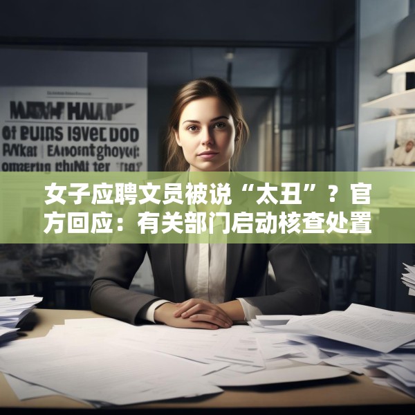 女子应聘文员被说“太丑”？官方回应：有关部门启动核查处置
