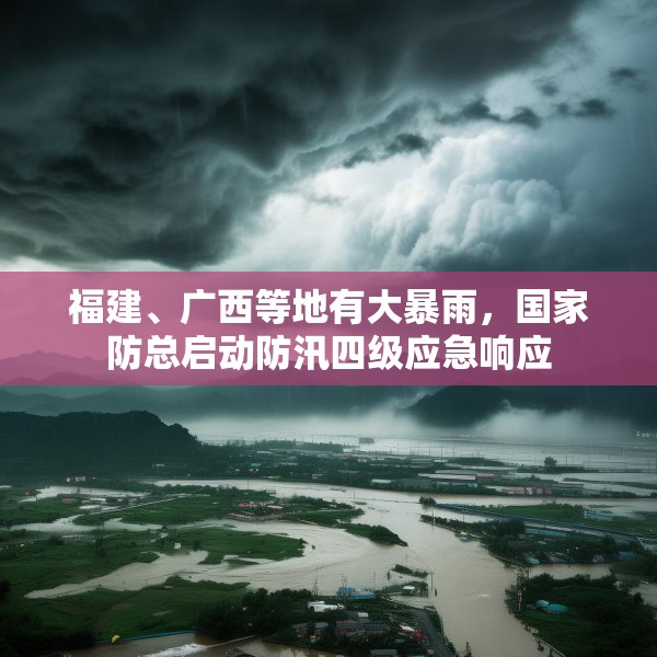 福建、广西等地有大暴雨，国家防总启动防汛四级应急响应
