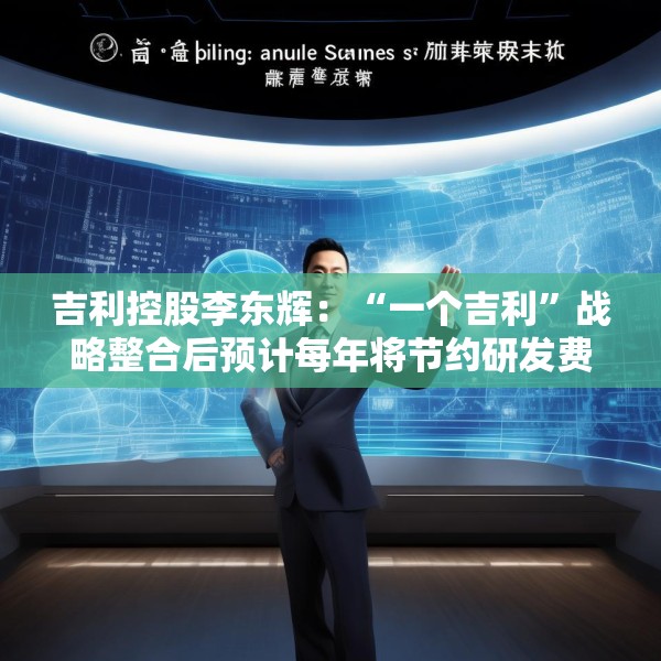 吉利控股李东辉：“一个吉利”战略整合后预计每年将节约研发费用数十亿元