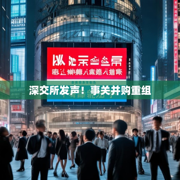 深交所发声！事关并购重组
