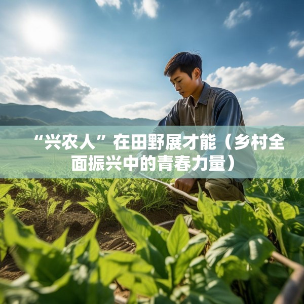 “兴农人”在田野展才能（乡村全面振兴中的青春力量）