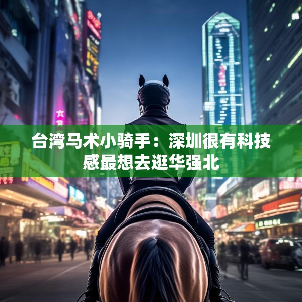 台湾马术小骑手：深圳很有科技感最想去逛华强北