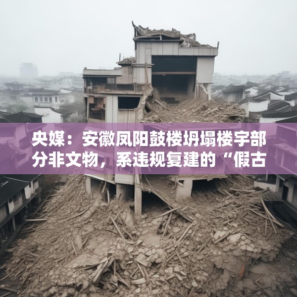 央媒：安徽凤阳鼓楼坍塌楼宇部分非文物，系违规复建的“假古董”