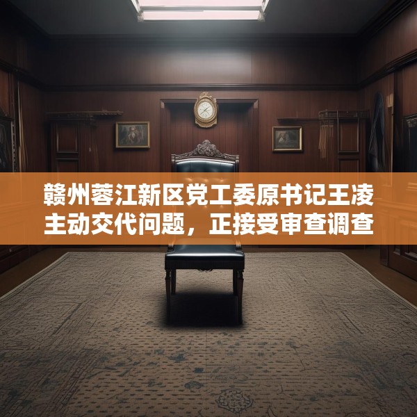 赣州蓉江新区党工委原书记王凌主动交代问题，正接受审查调查