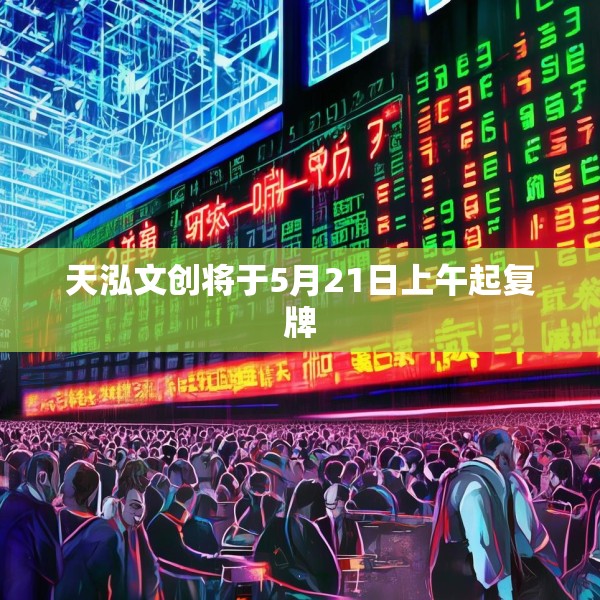 天泓文创将于5月21日上午起复牌