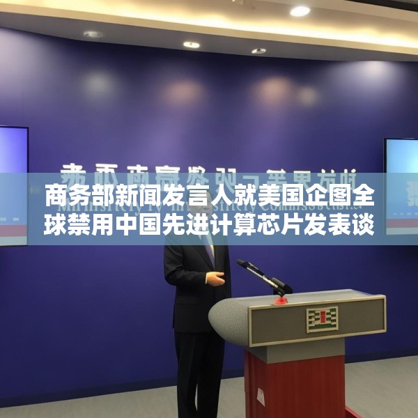 商务部新闻发言人就美国企图全球禁用中国先进计算芯片发表谈话