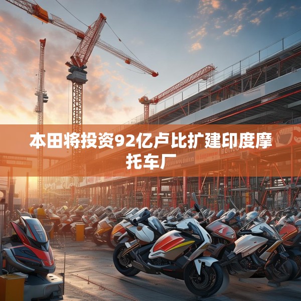 本田将投资92亿卢比扩建印度摩托车厂