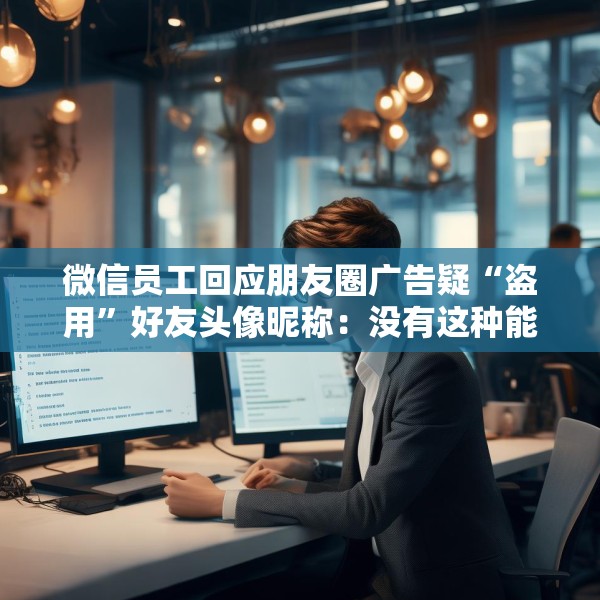 微信员工回应朋友圈广告疑“盗用”好友头像昵称：没有这种能力，也不会这样干