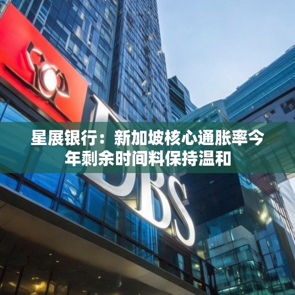 星展银行：新加坡核心通胀率今年剩余时间料保持温和