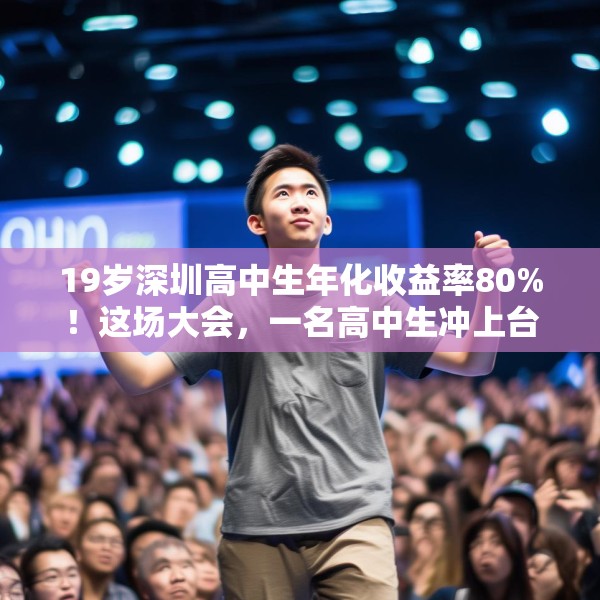 19岁深圳高中生年化收益率80%！这场大会，一名高中生冲上台高呼“我一定会成功的”！