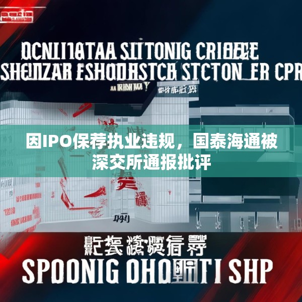 因IPO保荐执业违规，国泰海通被深交所通报批评