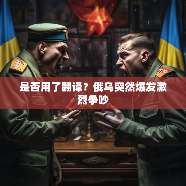 是否用了翻译？俄乌突然爆发激烈争吵