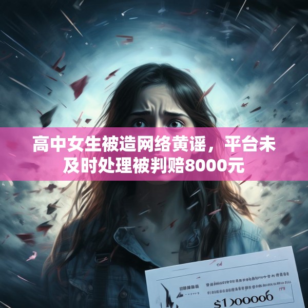 高中女生被造网络黄谣，平台未及时处理被判赔8000元
