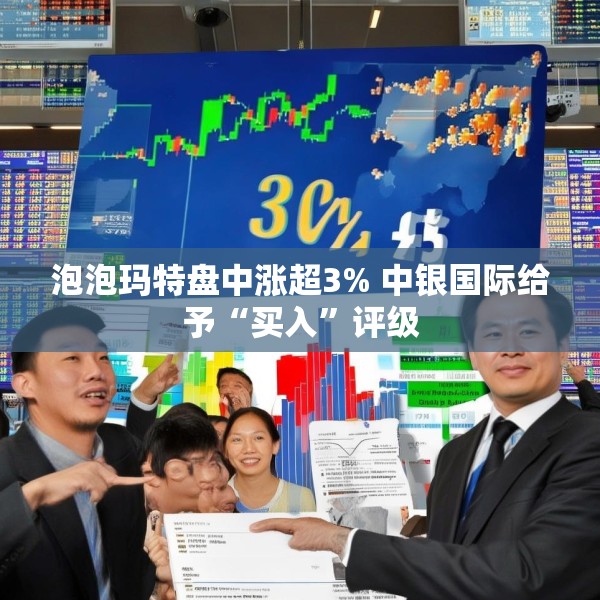 泡泡玛特盘中涨超3% 中银国际给予“买入”评级