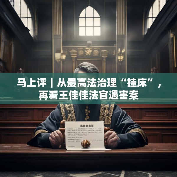 马上评｜从最高法治理“挂床”，再看王佳佳法官遇害案