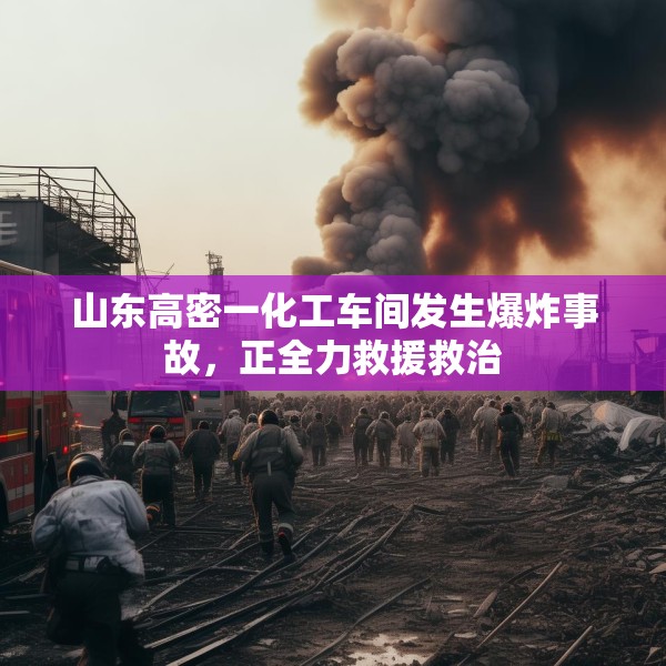 山东高密一化工车间发生爆炸事故，正全力救援救治