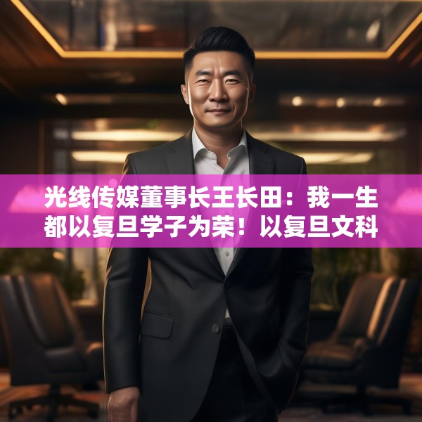 光线传媒董事长王长田：我一生都以复旦学子为荣！以复旦文科生为荣！