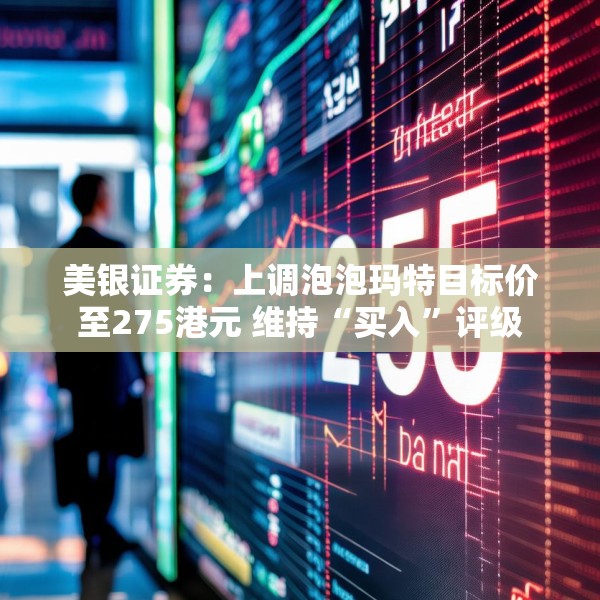 美银证券：上调泡泡玛特目标价至275港元 维持“买入”评级