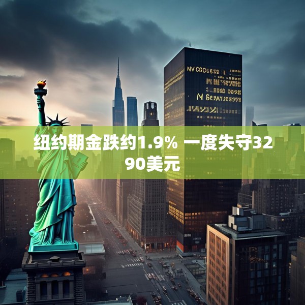 纽约期金跌约1.9% 一度失守3290美元