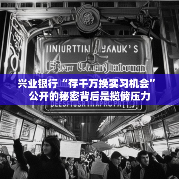 兴业银行“存千万换实习机会” 公开的秘密背后是揽储压力