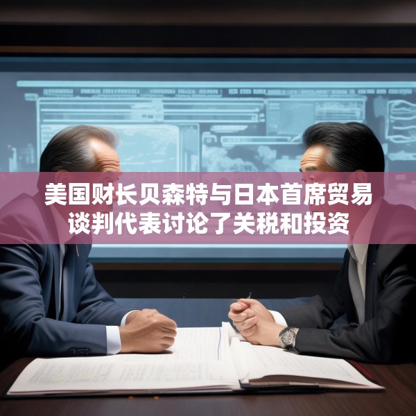 美国财长贝森特与日本首席贸易谈判代表讨论了关税和投资