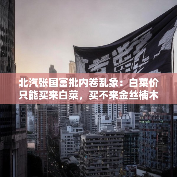 北汽张国富批内卷乱象：白菜价只能买来白菜，买不来金丝楠木
