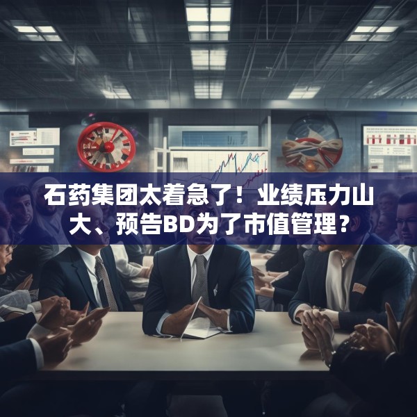 石药集团太着急了！业绩压力山大、预告BD为了市值管理？