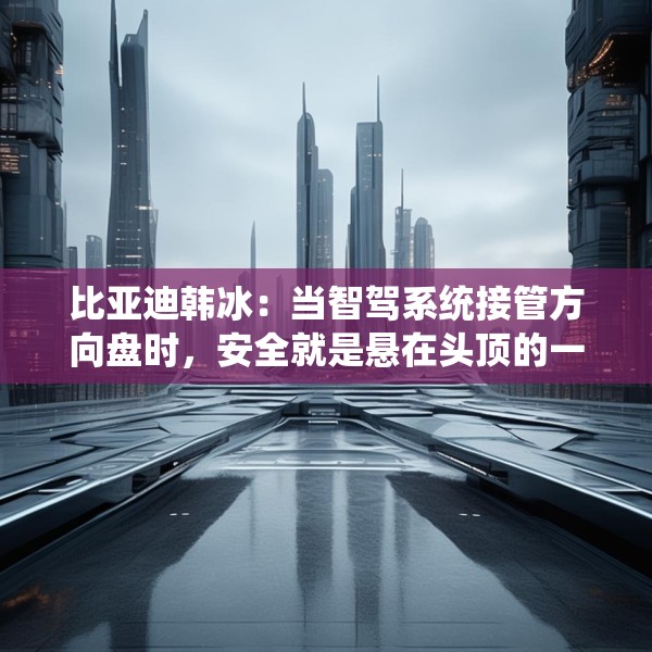 比亚迪韩冰：当智驾系统接管方向盘时，安全就是悬在头顶的一把剑