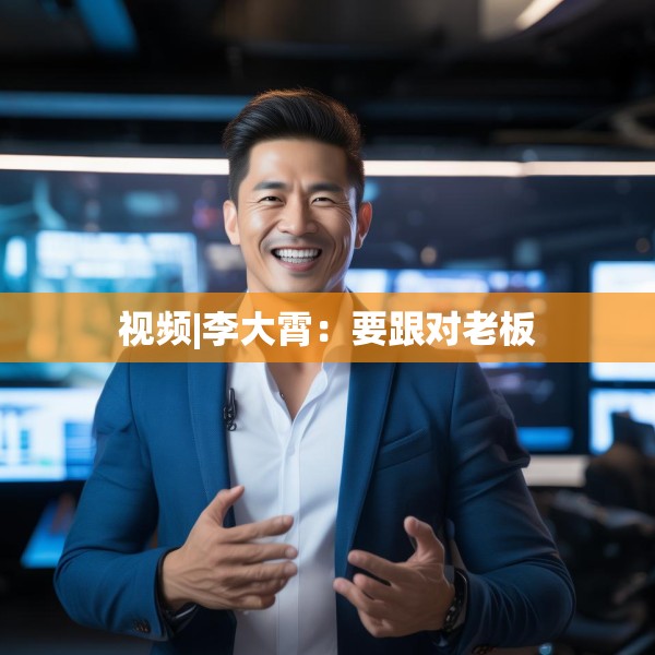 视频|李大霄：要跟对老板