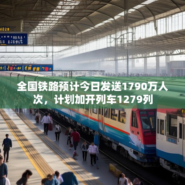 全国铁路预计今日发送1790万人次，计划加开列车1279列