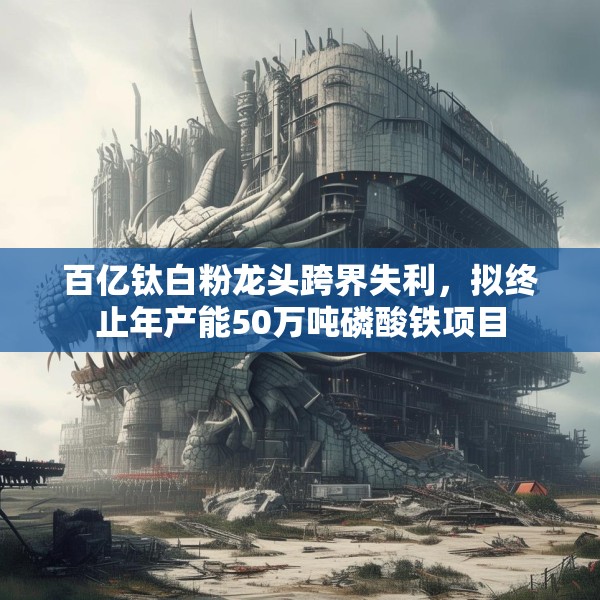 百亿钛白粉龙头跨界失利，拟终止年产能50万吨磷酸铁项目