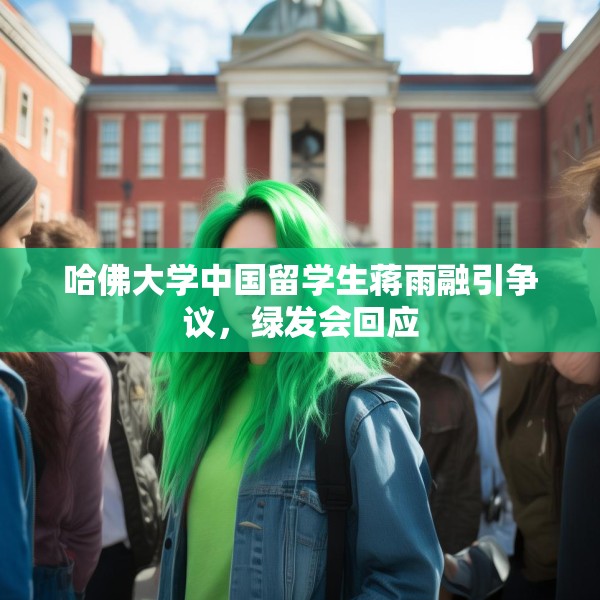哈佛大学中国留学生蒋雨融引争议，绿发会回应