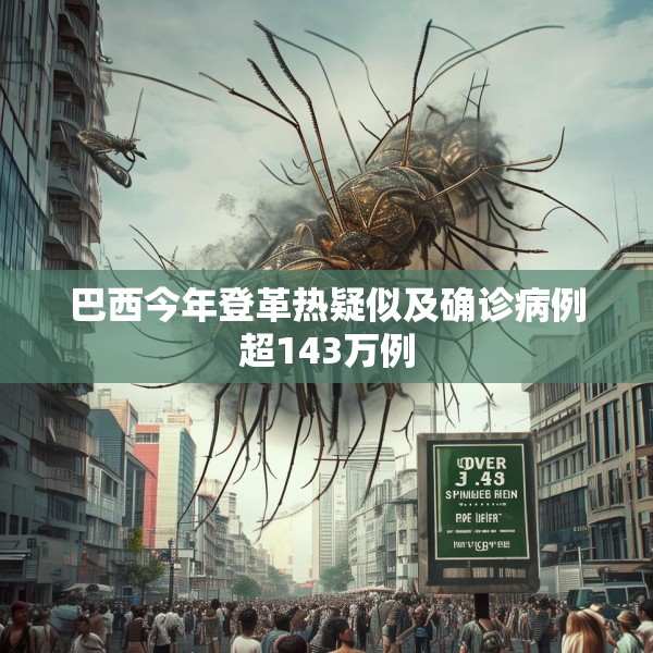 巴西今年登革热疑似及确诊病例超143万例