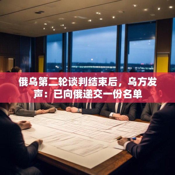 俄乌第二轮谈判结束后，乌方发声：已向俄递交一份名单