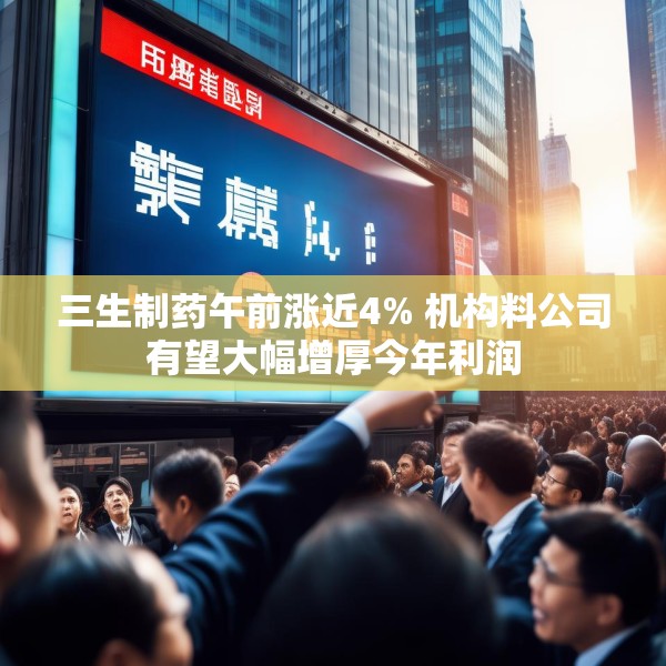 三生制药午前涨近4% 机构料公司有望大幅增厚今年利润