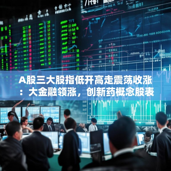A股三大股指低开高走震荡收涨：大金融领涨，创新药概念股表现活跃