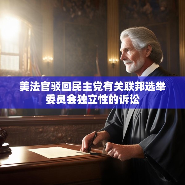 美法官驳回民主党有关联邦选举委员会独立性的诉讼