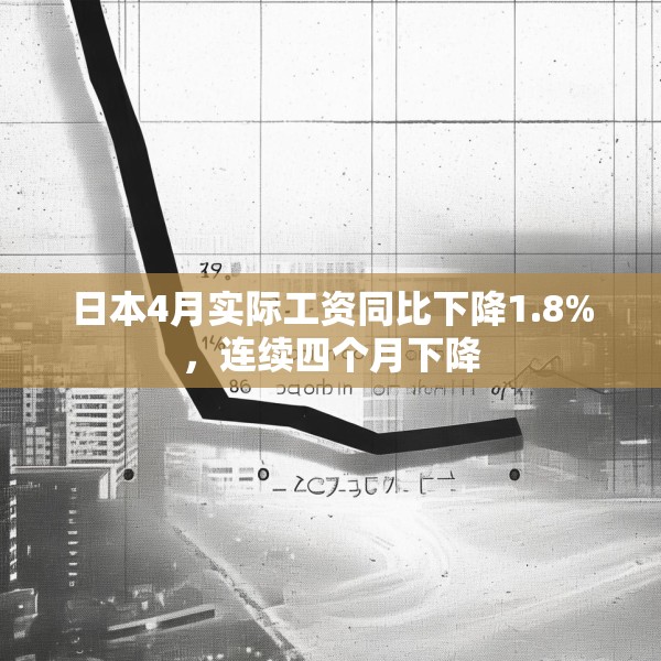 日本4月实际工资同比下降1.8%，连续四个月下降
