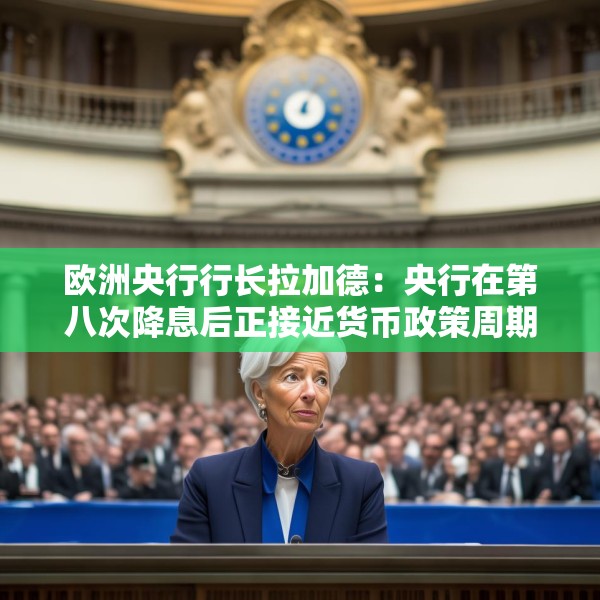 欧洲央行行长拉加德：央行在第八次降息后正接近货币政策周期尾声