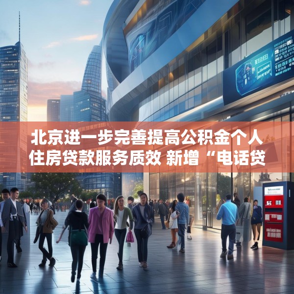北京进一步完善提高公积金个人住房贷款服务质效 新增“电话贷款，服务直达”模式