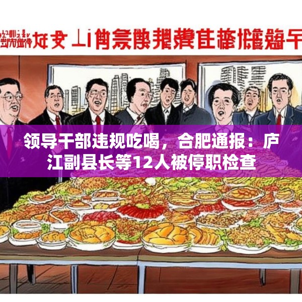 领导干部违规吃喝，合肥通报：庐江副县长等12人被停职检查