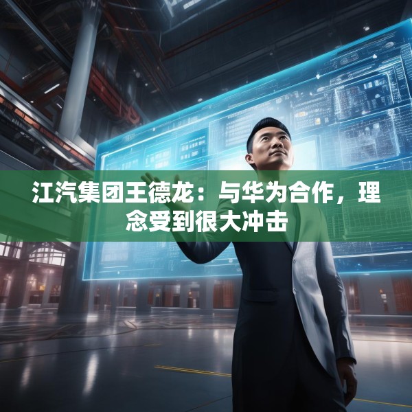 江汽集团王德龙：与华为合作，理念受到很大冲击