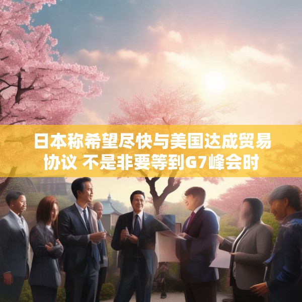 日本称希望尽快与美国达成贸易协议 不是非要等到G7峰会时