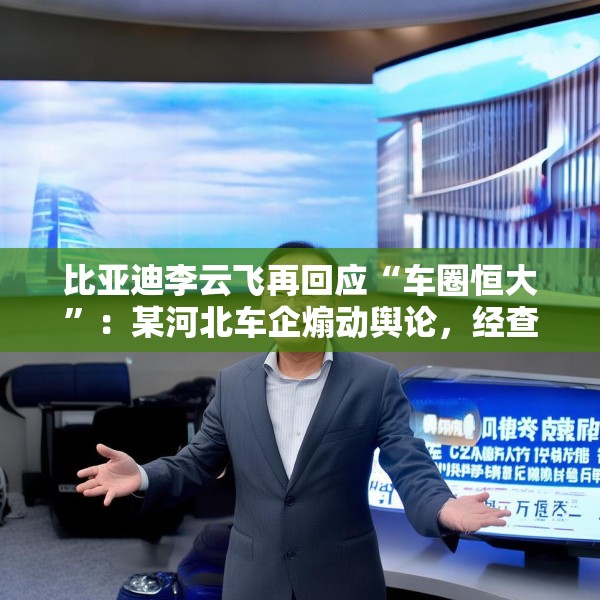 比亚迪李云飞再回应“车圈恒大”：某河北车企煽动舆论，经查没有问题