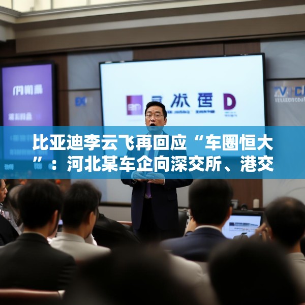 比亚迪李云飞再回应“车圈恒大”：河北某车企向深交所、港交所及监管机构恶意举报比亚迪