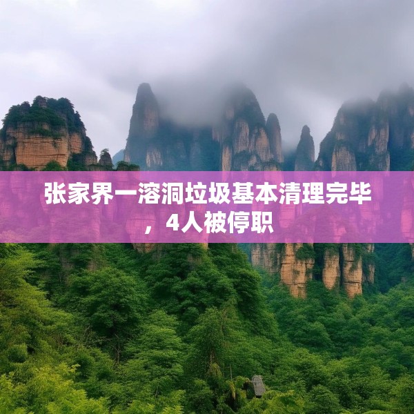 张家界一溶洞垃圾基本清理完毕，4人被停职