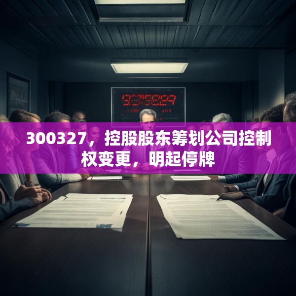 300327，控股股东筹划公司控制权变更，明起停牌