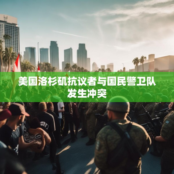 美国洛杉矶抗议者与国民警卫队发生冲突